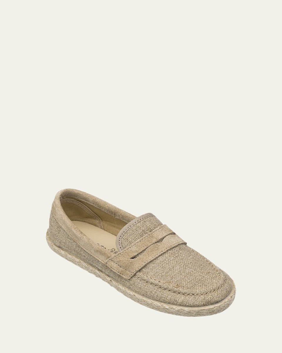 Boy's Espadrille Linen Loafers, Baby/Toddlers/Kids